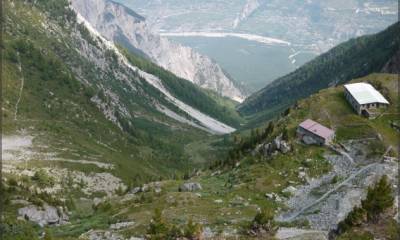 Vue depuis le barrage du Illsee