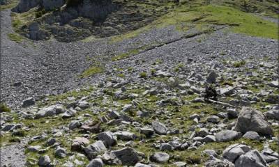 Le bas de la Combe est atteint, petit coup d´oeil en arrière...