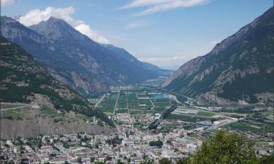 La vallée du Rhône depuis Chemin-Dessous