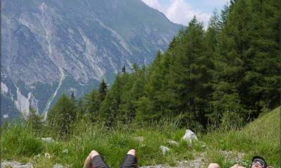 Une pause bien méritée à l´ombre du Catogne