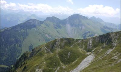 Splendide vue depuis la crête de Moleson