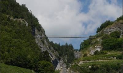 La passerelle à Farinet