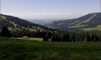 Vue sur le plateau