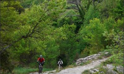 La remontée avant le retour sur Saignon