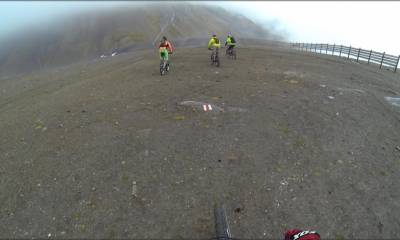 La piste de ski au départ du Rothorn